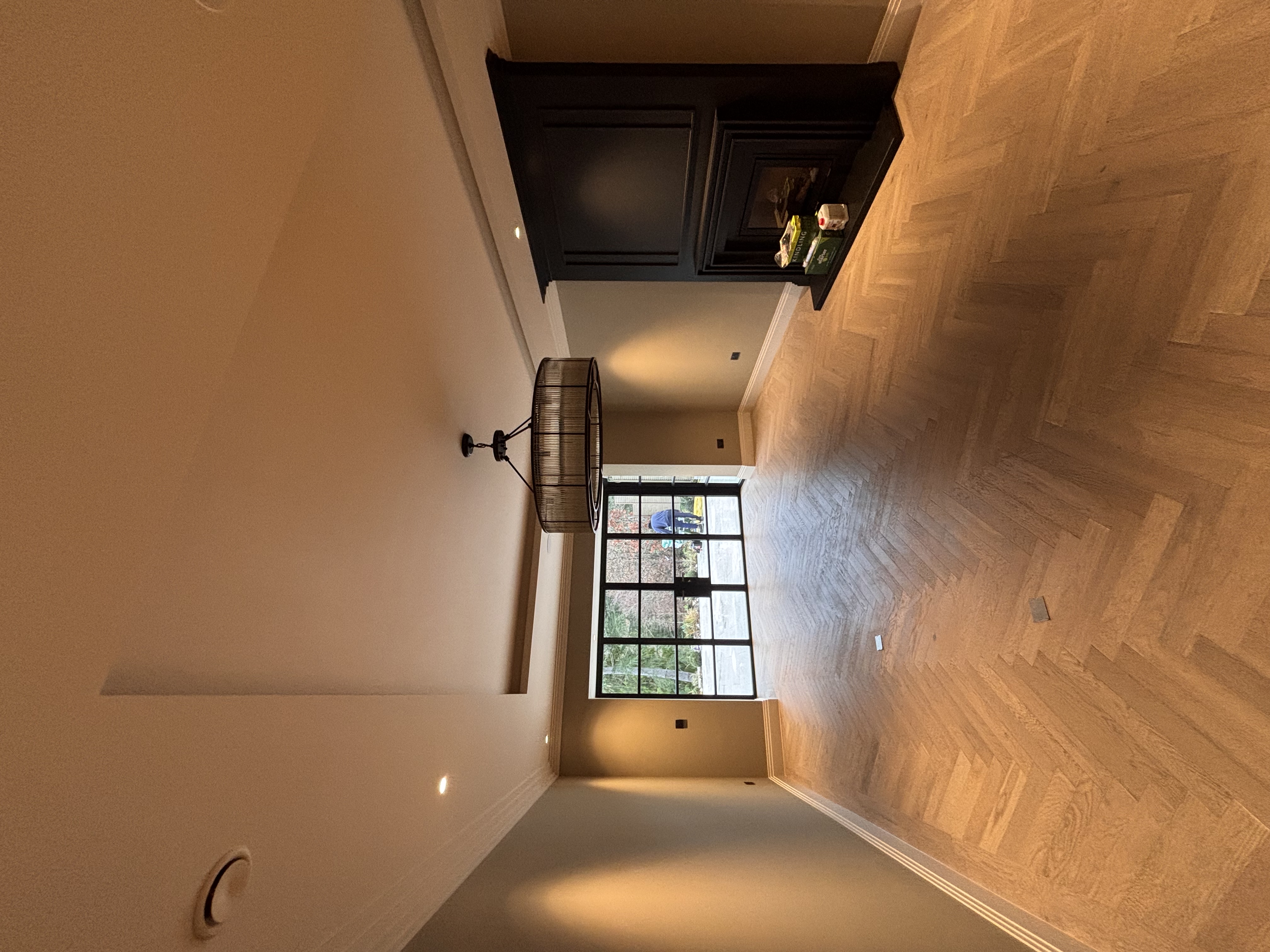 Living room feature lighting installation